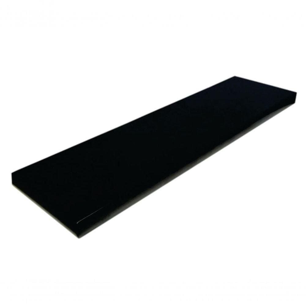 Prateleira Simples Preta 70X15Cm Com Suporte Mdf