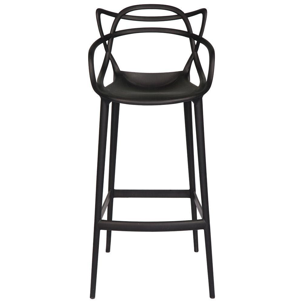 Banqueta Alta Allegra Design Cozinha/bancada - Preto