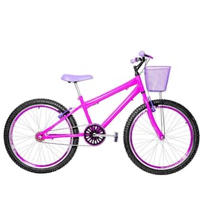 Bicicleta Infantil Feminina Aro 24 Aero Cor Pink E Violeta