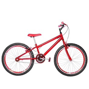 Bicicleta Infantil Masculina Aro 24 Aero Cor Vermelha