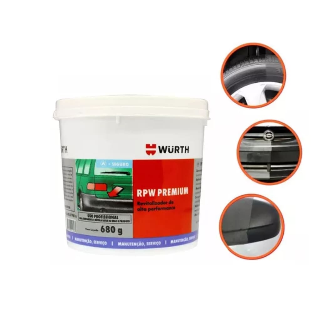 Revitalizador de Plásticos e Borrachas RPW 680g - Wurth - 3890680 - Unitário