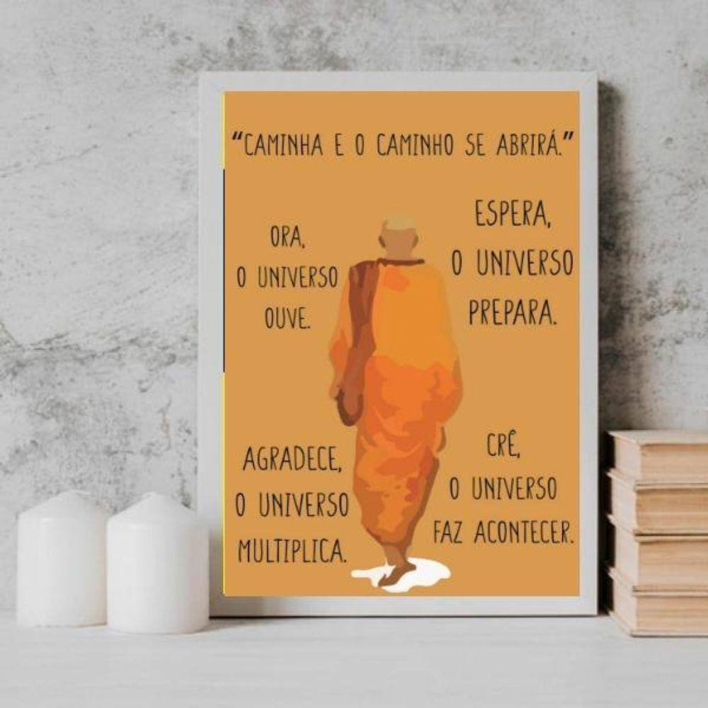 Quadro Caminha E O Caminho Se Abrirá 24X18Cm