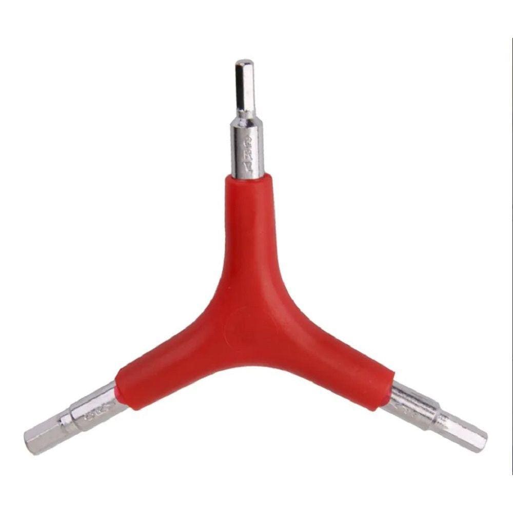Chave Allen 3 Pontas Bicicleta Aço Resistente Manutenção Precisão Ergonômica Durável Ciclista Bike