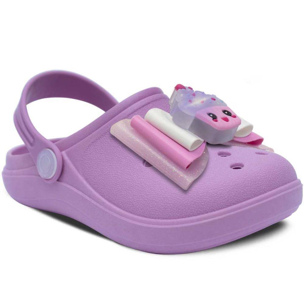 Babuche Infantil Cupcake 19ao36 Sandalia Menina Leve 12.103