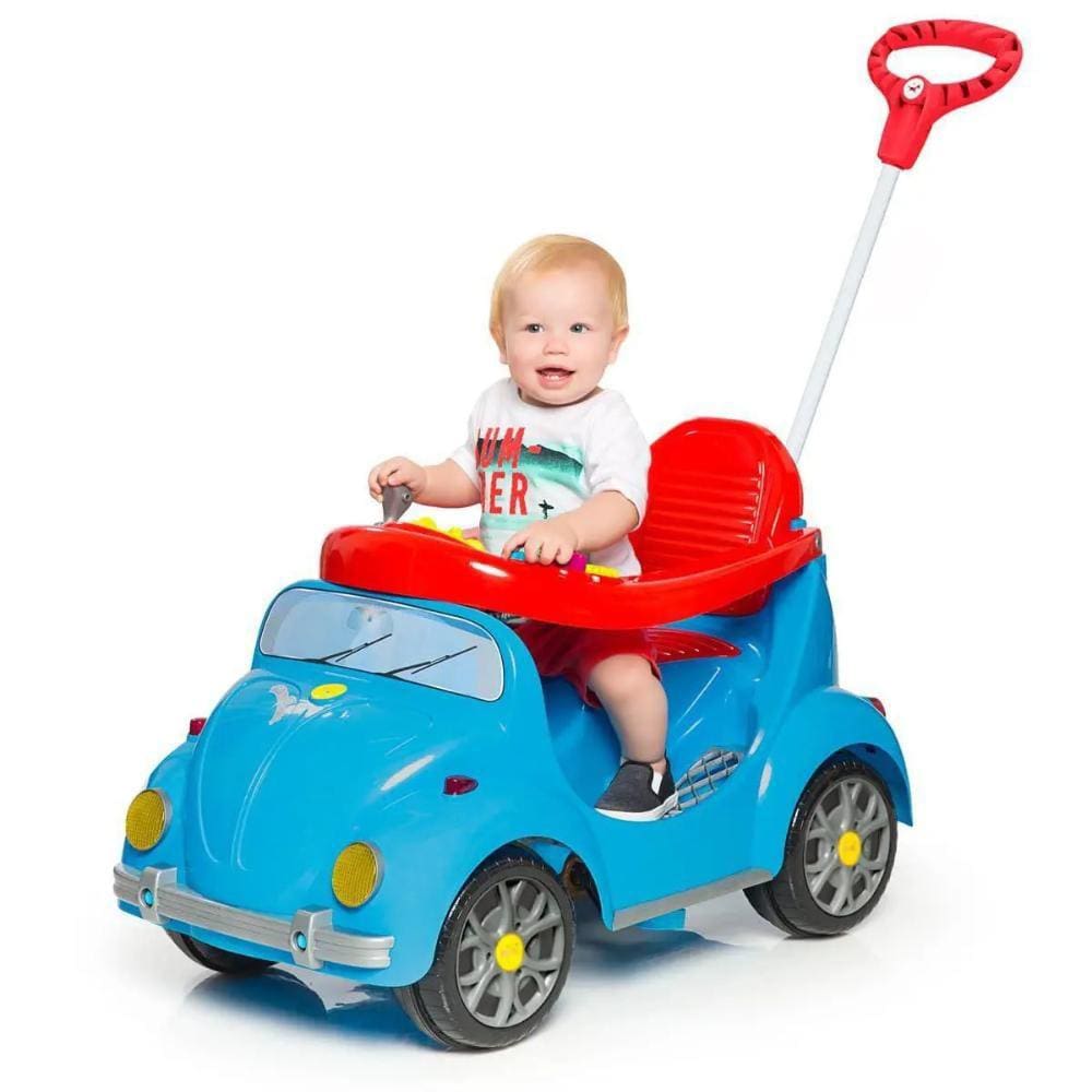 Carrinho De Passeio Ou Pedal Fusca Azul 1300 Calesita