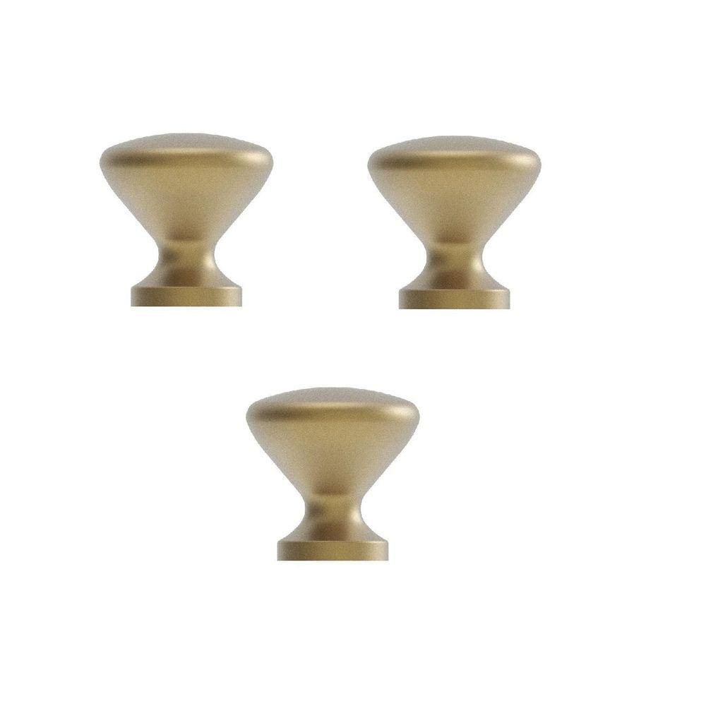 Kit 3 Puxador Cup Zen Dourado Dourado Fosco Zp5238.955