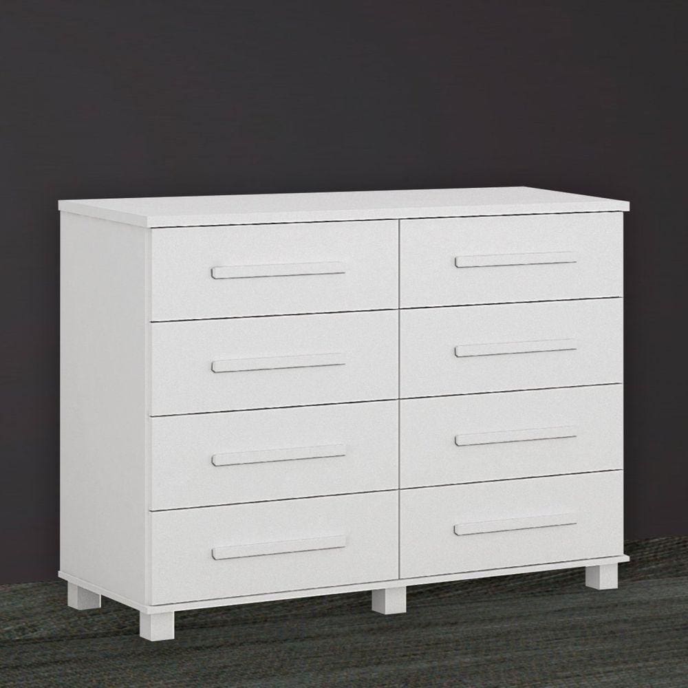 Cômoda 8 Gavetas San Marino Branco
