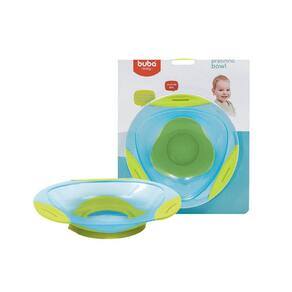 Pratinho Fun De Bebê Azul Com Ventosa Buba 5809