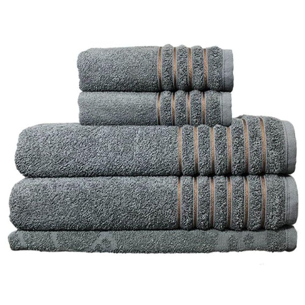 Toalha de banho kit com 5 peças fio penteado Jogo de toalha gigante e felpuda de alta absorção marca Casa da Toalha