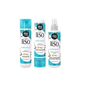 Kit Salon Line Meu Liso SPA Capilar Ácido Hialurônico Sh+Cond+Spray