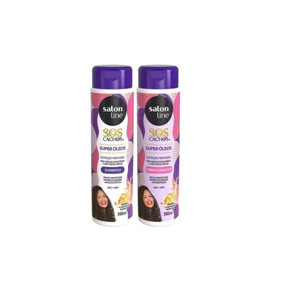 Kit Salon Line SOS Cachos Super Óleos Sh+Cond 300Ml