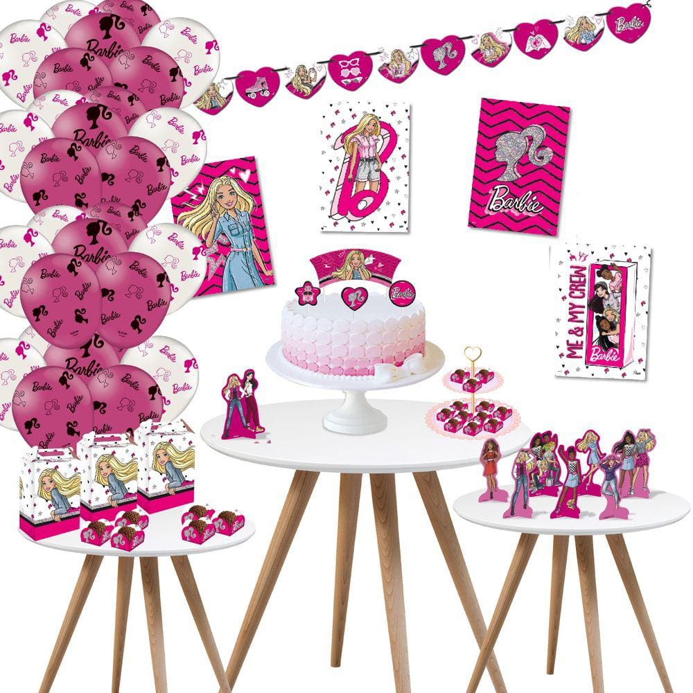 Topper para Bolo Festa Barbie - 4 Unidades - Festcolor - Rizzo em