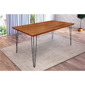 Mesa Jantar Lanna 1,60M Madeira Maciça - Imbuia - Cor: Marrom