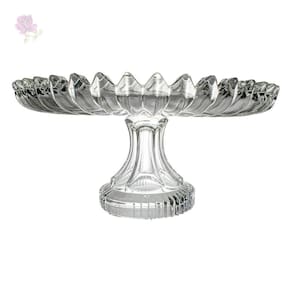Boleira Prato Bolo Vidro Transparente Brasilia 26Cm City