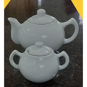 Jogo Café e Chá Mesa Posta 2 peças - Bule Chaleira 830ML + Açucareiro 250ml