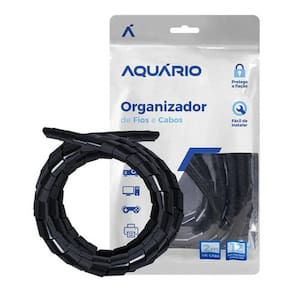 Ordenador De Fios E Cabos Para Pc Tv Rack Cor Preta 12mm