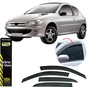 Calha Defletor Chuva Peugeot 206/207 Todos 4 Portas
