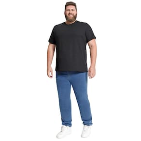 Calça Jeans Reta Biotipo Masculina Slim Fit Plus Size