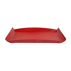 Travessa Zen Petisqueira 34X18cm Ecológica Vermelha