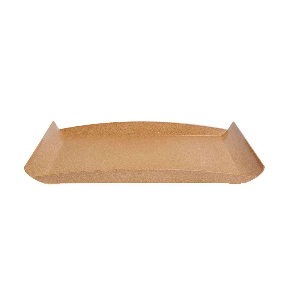 Bandeja Zen Petisqueira  34X18cm Travessa Marrom Claro