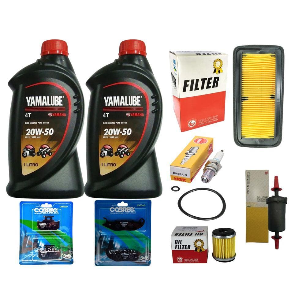 Filtros, Vela, Pastilhas, Oleo 20w50 Fazer 250 18 Á 22