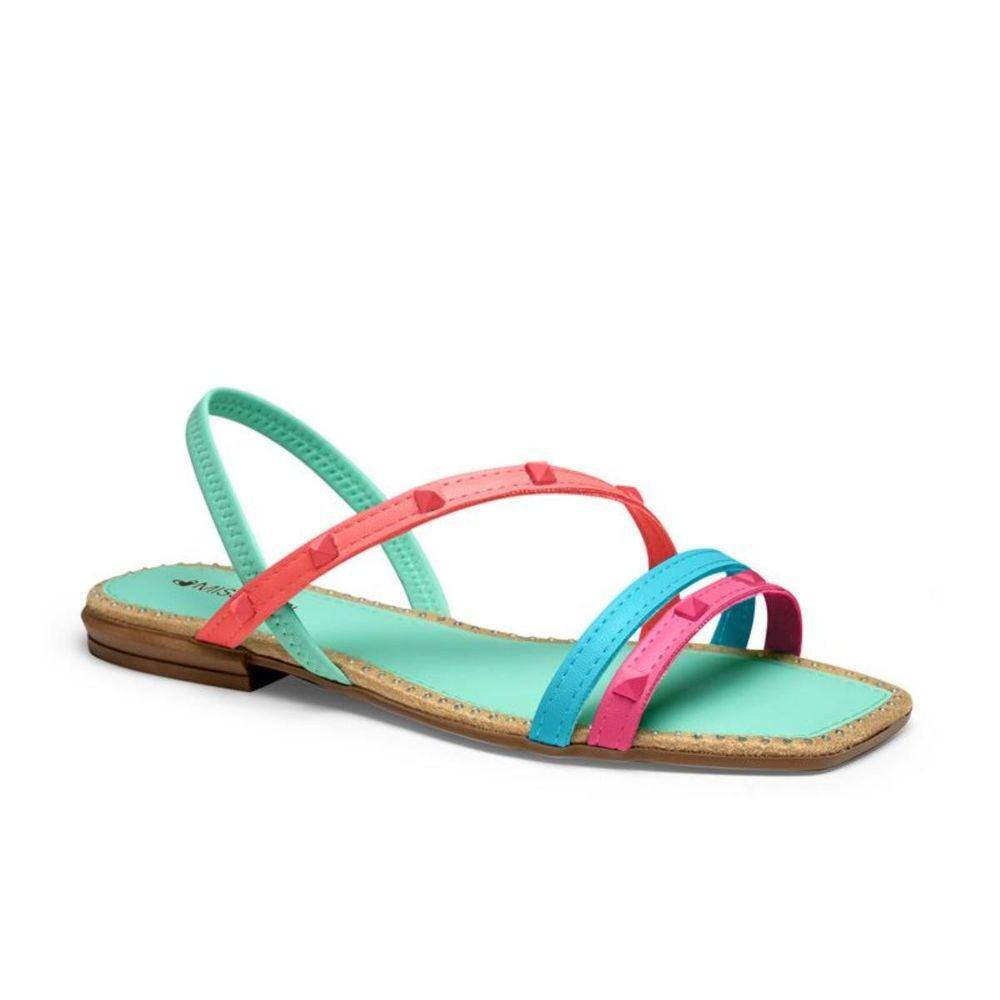 Sandalia Mississipi Bertini -azul-verde Agua Q7262
