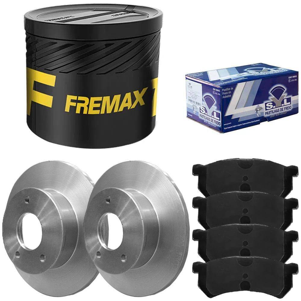 Kit Pastilha Disco Dianteiro Sólido Kwid 1.0 12V Fremax SYL