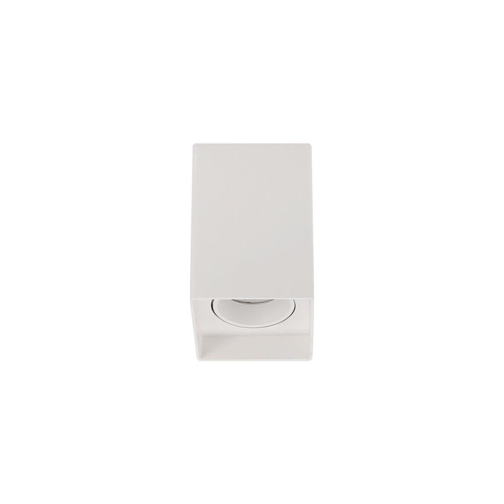 Spot de Sobrepor Recuado Blumenau Clean para Lâmpada Mr16 Gu10 Quadrado Bivolt Branco