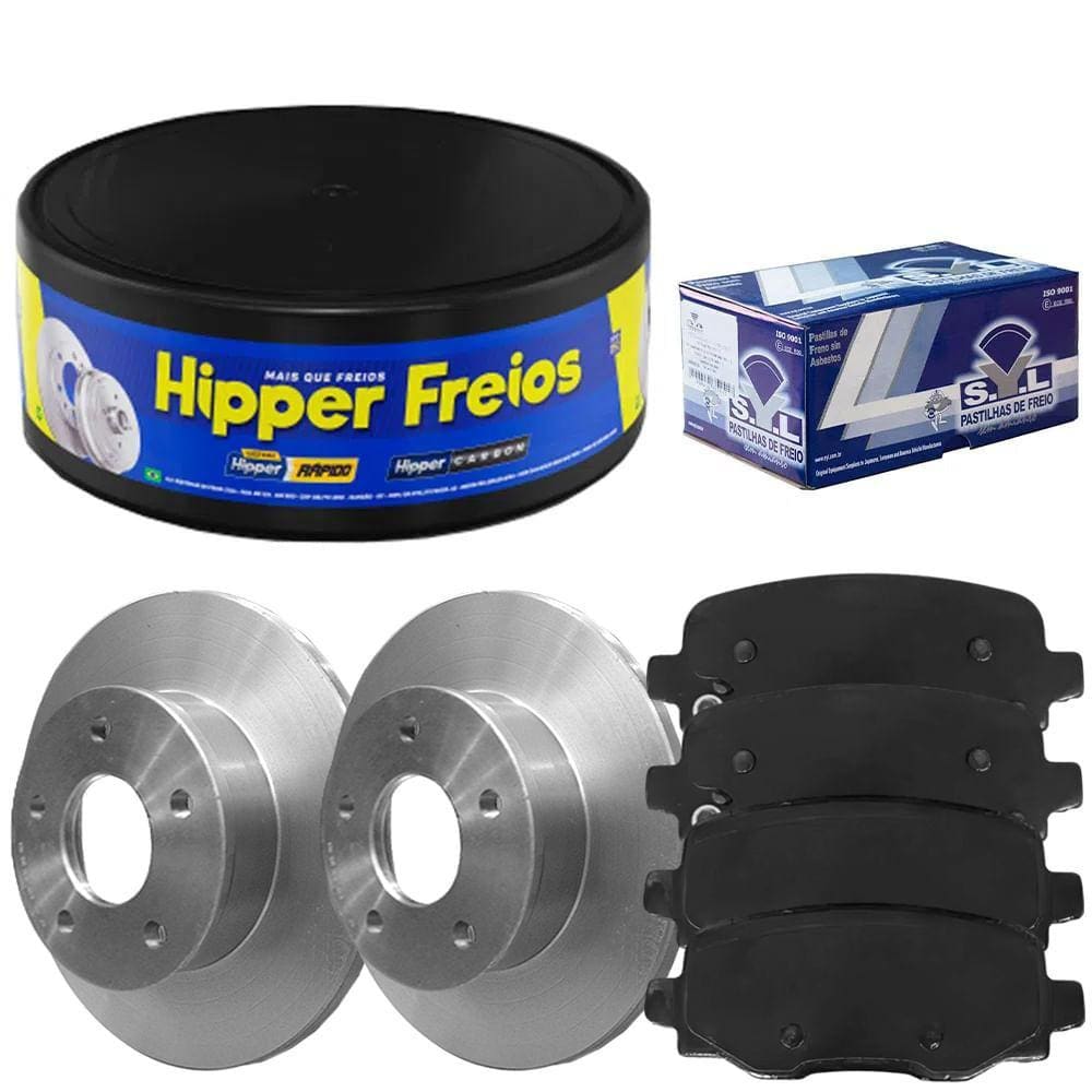 Kit Pastilha Disco Traseiro Compass 2.0 Hipper Freios SYL