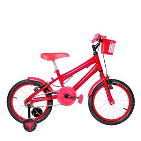 Bicicleta Infantil Masculina Aro 16 Alumínio Vermelha