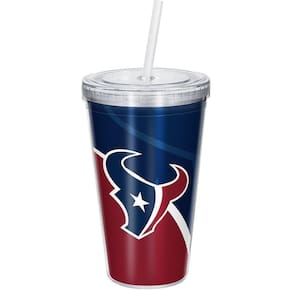 Copo Com Canudo Luxo Nfl Houston Texans