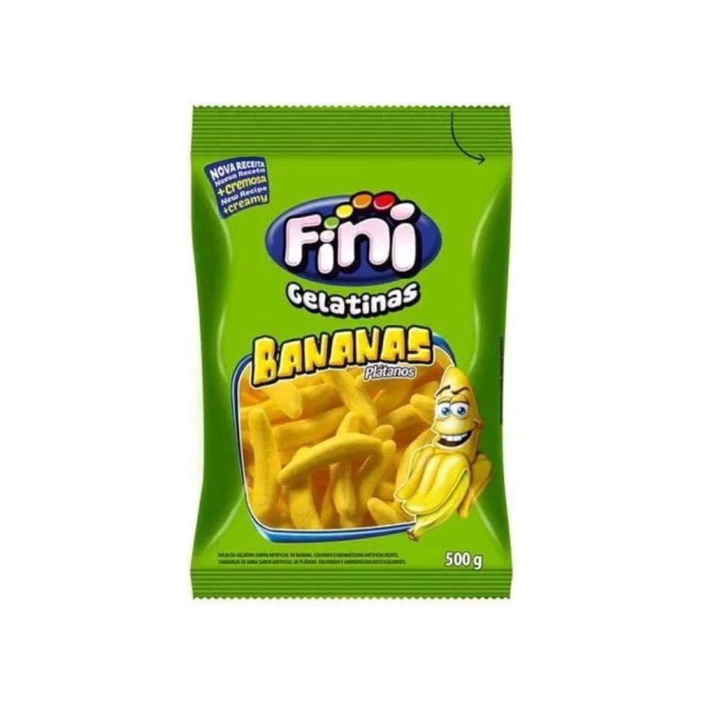 Bala Gelatina Fini Bananas 500g