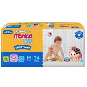 Fralda Turma Da Monica Baby Shortinho M Com 34 Jumbo