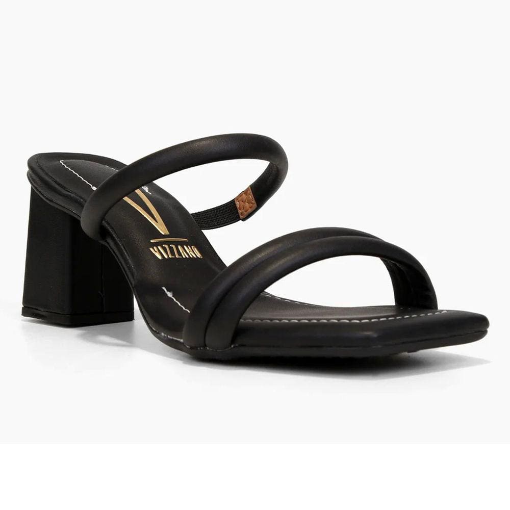 Tamanco Vizzano Salto Médio Feminino - Preto