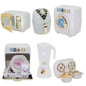 Kit Princesa Cozinha Eletro Louça Panela Fogão Máquina 13Pç