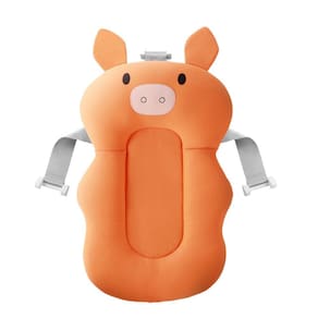 Almofada para Banho do Bebê de Suporte para Banheira Infantil Universal com 3 Alças de Encaixe Bichinhos Felizes