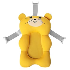 Almofada para Banho do Bebê de Suporte para Banheira Infantil Universal com 3 Alças de Encaixe Bichinhos Felizes