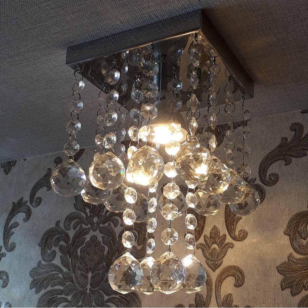 Lustre Para Lavabo Com 20cm De Altura, Em Cristais K9