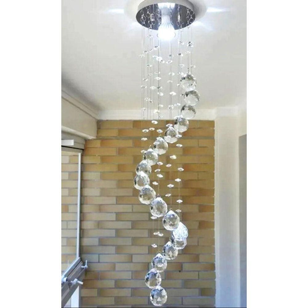 Kit 02 Lustres De Cristal, Legítimos K9, Tipo Espiral