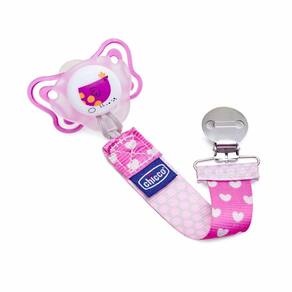 Prendedor De Chupeta Fashion Clip Chicco Rosa