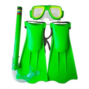 Kit De Mergulho Infantil Com 3 Peças Verde DM Toys
