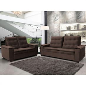 Conjunto de Estofado Porto 3 e 2 Lugares Hellen