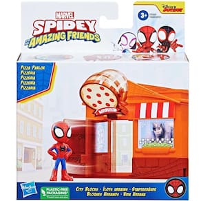 Playset PLK Spidey CITY BLOCKS Pizza Amazing Friends Hasbro F8360