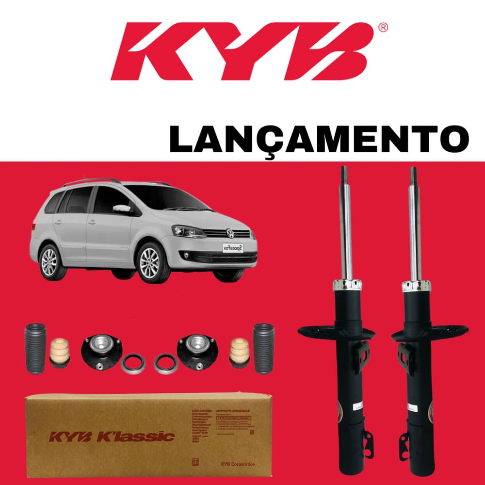Par Amortecedor Dianteiro Spacefox 2006 A 2019 Kayaba Linha Klassic + Kit Batente
