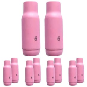 Bocal Cerâmico N° 6 Tocha TIG 10 Unidades TE432 OXIMIG
