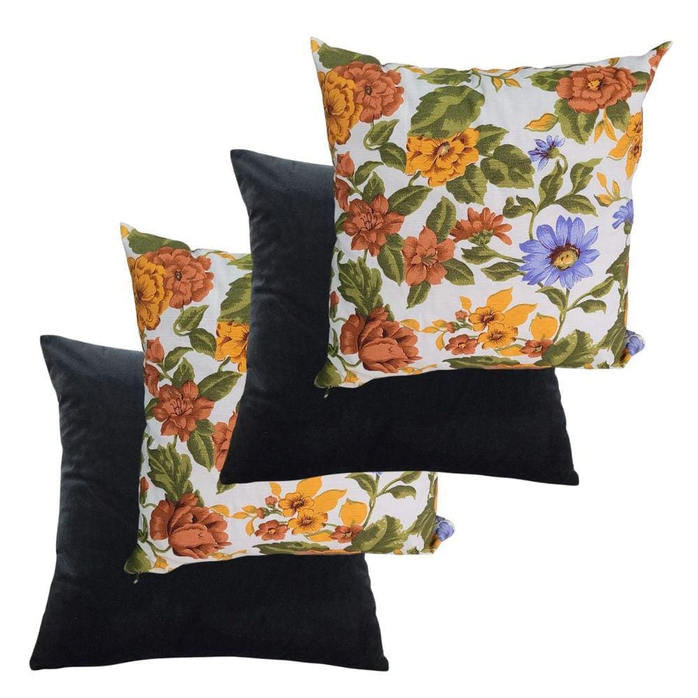 Kit 4 Capas De Almofada Com Zíper Lisa e estampada 45x45cm