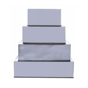 Formas Quadradas 4 Peças Manuais 10cm Alumínio