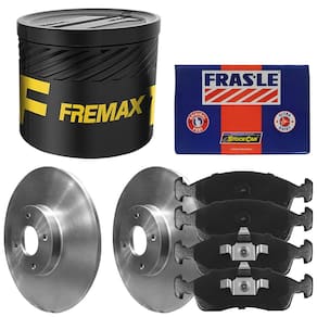 Kit Pastilha Disco Dianteiro Sólido Mobi Fremax Fras-le