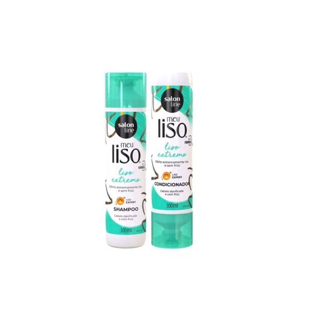Kit Salon Line Meu Liso Extremo Sh+Cond 300Ml