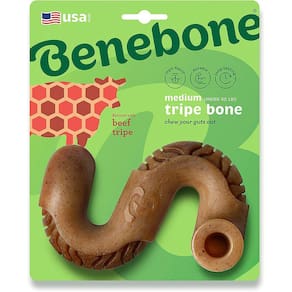 Brinquedo Benebone Tripe Bone Osso de Nylon para Cachorro Médio